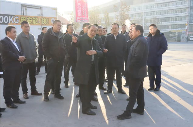 臨沂市委常委、副市長(zhǎng)茍宏水帶隊(duì)到順和天源智慧物流園調(diào)研